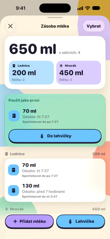 Zásoba mléka