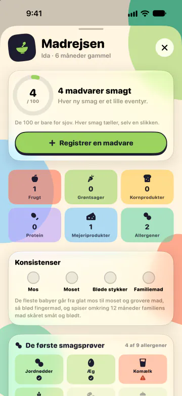 Nu kommer der mad på bordet
