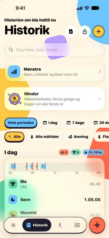 Historik og søgning