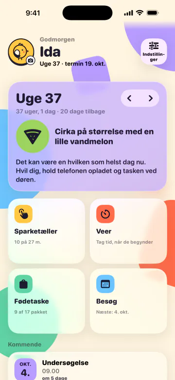 Venter I barn? Start her
