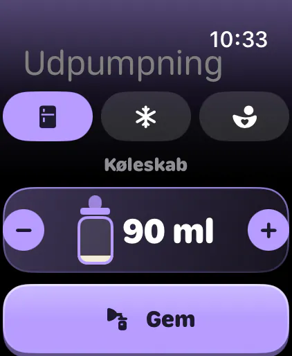 Pumpning til mælkelageret