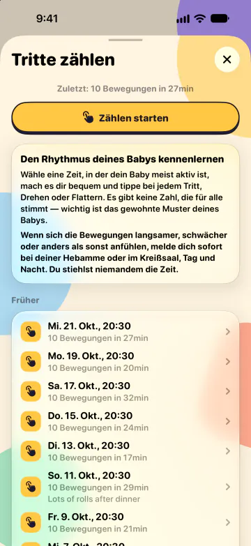 Tritte zählen
