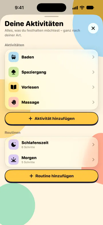 Aktivitäten und Routinen