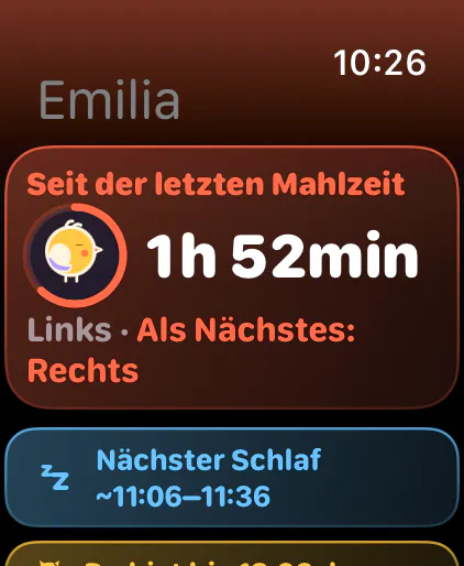 Seit der letzten Mahlzeit, mit der nächsten Seite