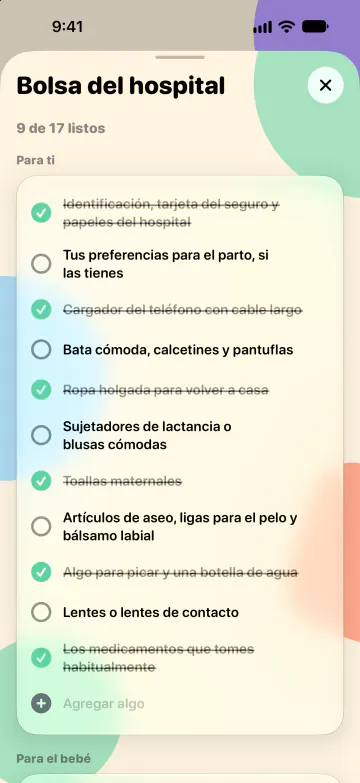 Bolsa del hospital