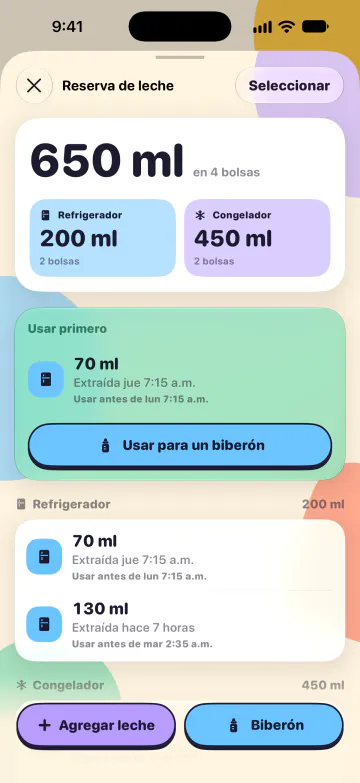 Reserva de leche