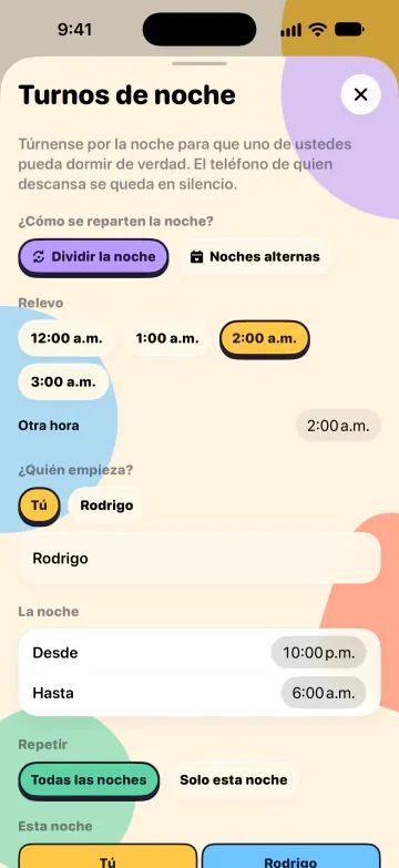 Turnos de noche