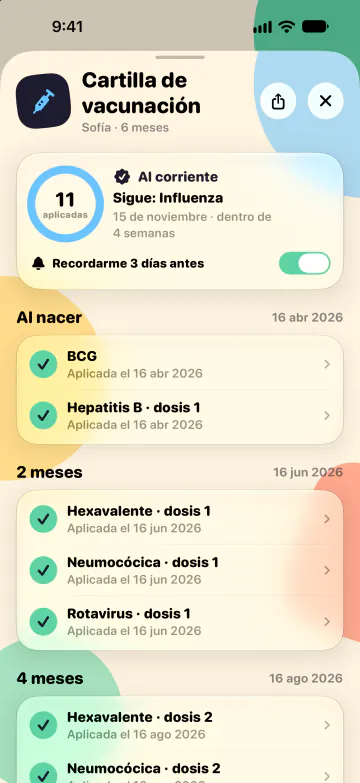 Cartilla de vacunación