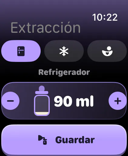 Extracción a la reserva de leche