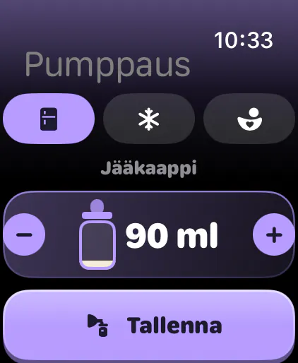 Pumppaus maitovarastoon