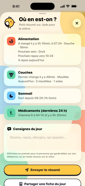 Les deux parents, toujours à jour