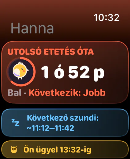 Az utolsó szoptatás óta, a következő oldallal