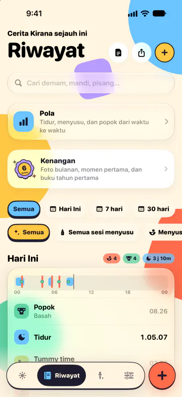 Riwayat dan pencarian