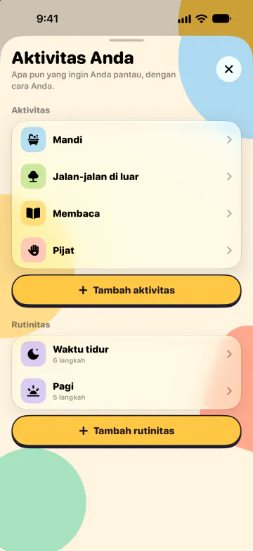 Aktivitas dan rutinitas