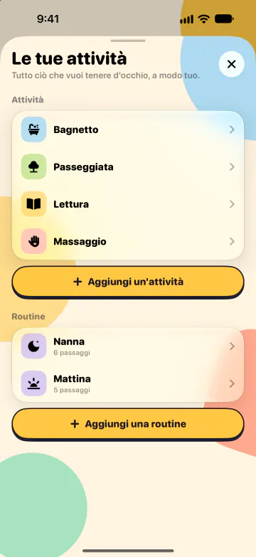 Attività e routine