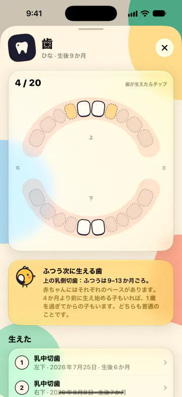 歯の記録