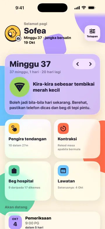 Sedang mengandung? Mula di sini