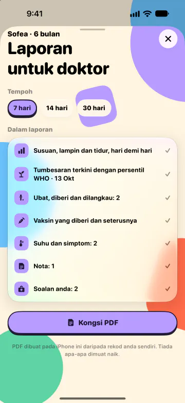 Laporan untuk doktor kanak-kanak