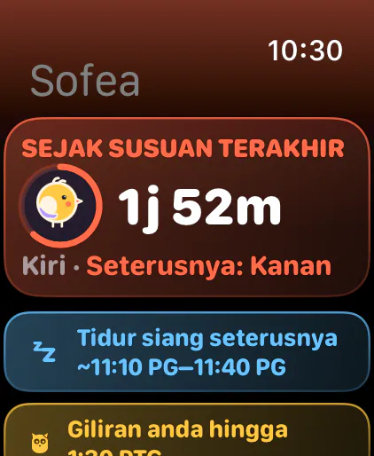 Sejak sesi menyusu terakhir, dengan sebelah seterusnya
