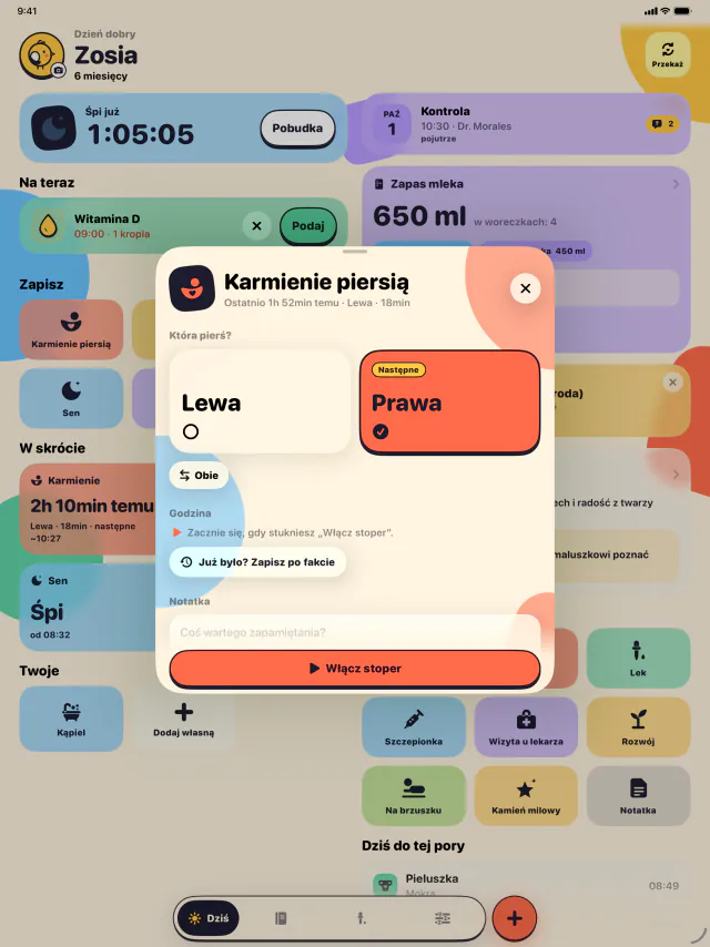 iPad · Zawsze wiesz, która pierś teraz