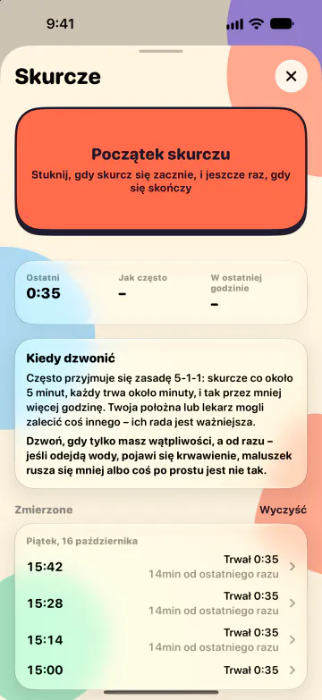Minutnik skurczów