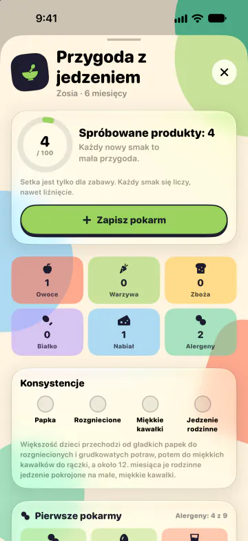 Czas na stałe pokarmy