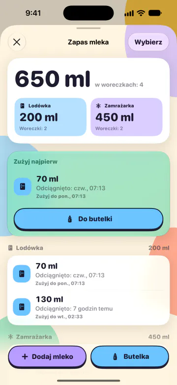Zapas mleka