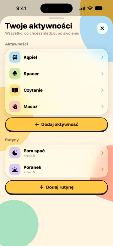 Aktywności i rutyny