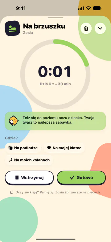 Na brzuszku