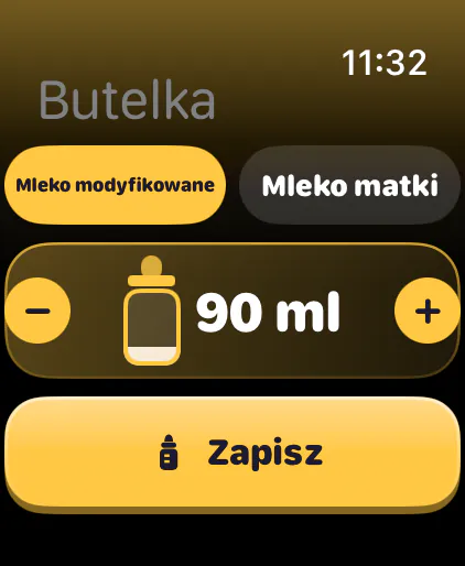 Zapisywanie butelki