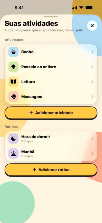Atividades e rotinas