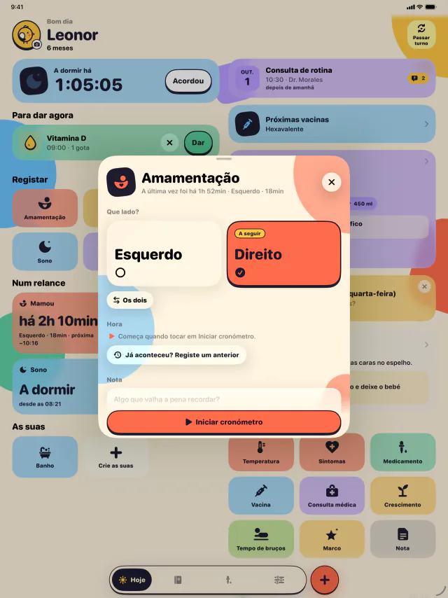 iPad · Saiba sempre qual é o lado seguinte