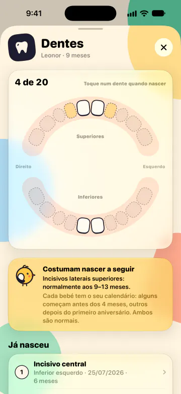 Mapa dos dentes