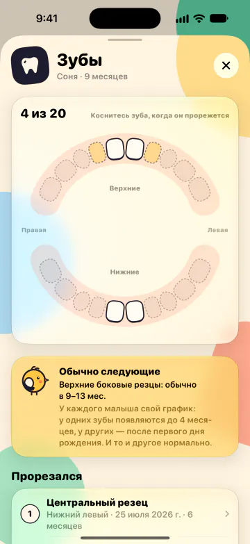Карта зубов