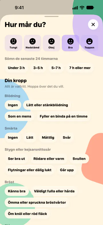 En incheckning för dig