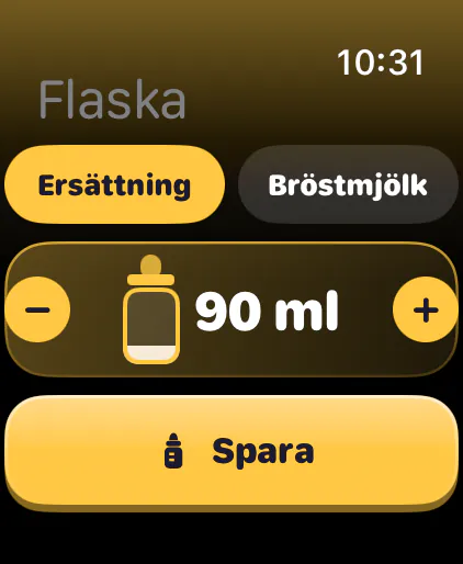 Loggar en flaska