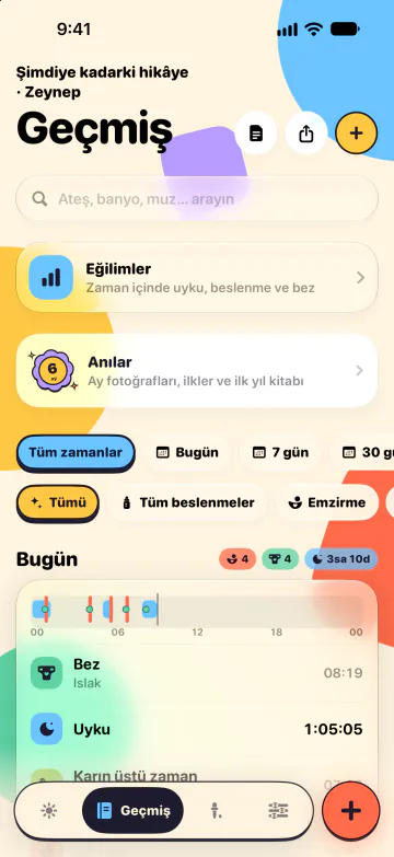 Geçmiş ve arama