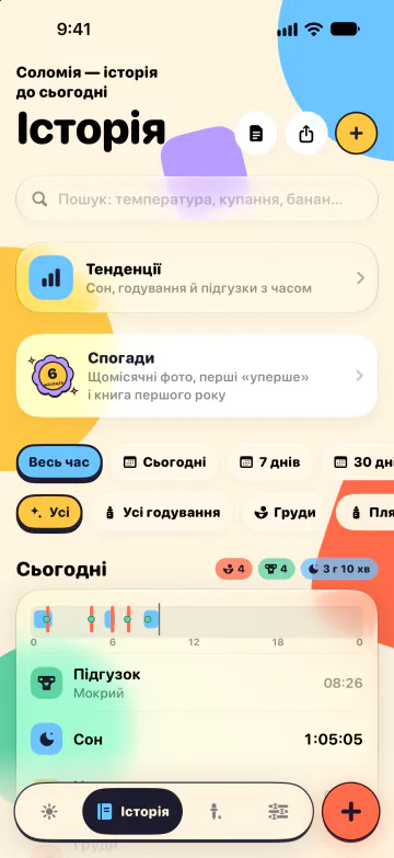 Історія і пошук