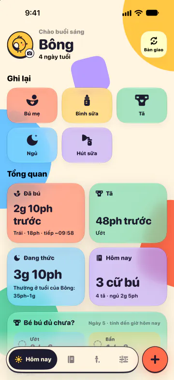 Những điều cần theo dõi ở bé sơ sinh, Nido lo giúp
