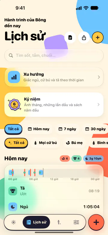 Lịch sử và tìm kiếm